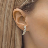 Aarti Lobe Cuff Bridal White Topaz Earring