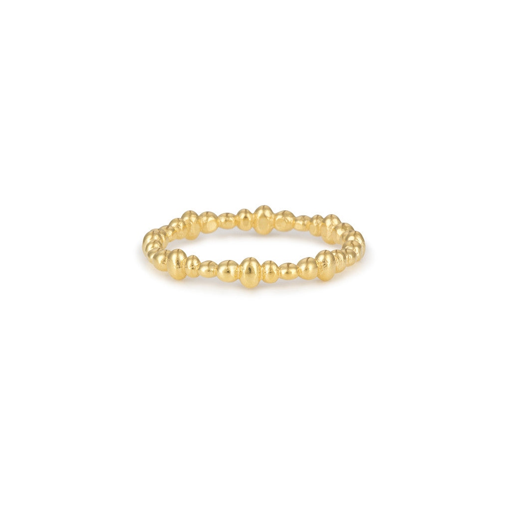 Perla Gold Molten Stacking Ring