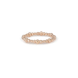 Perla Rose Gold Molten Stacking Ring