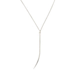 Lanza Quill Silver Pendant Necklace