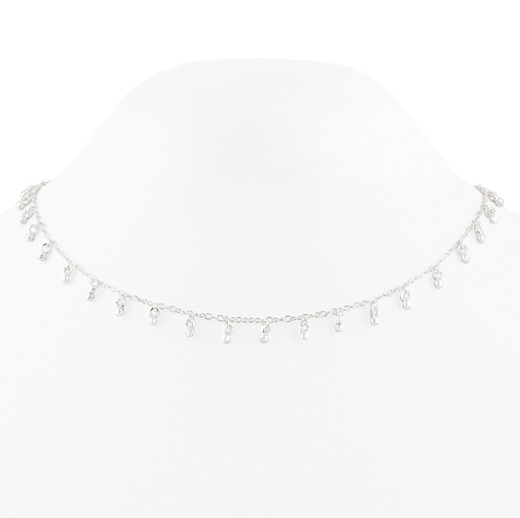 Cascabel Silver Bell Choker Necklace