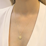 Solas Molten Gold Sun Necklace