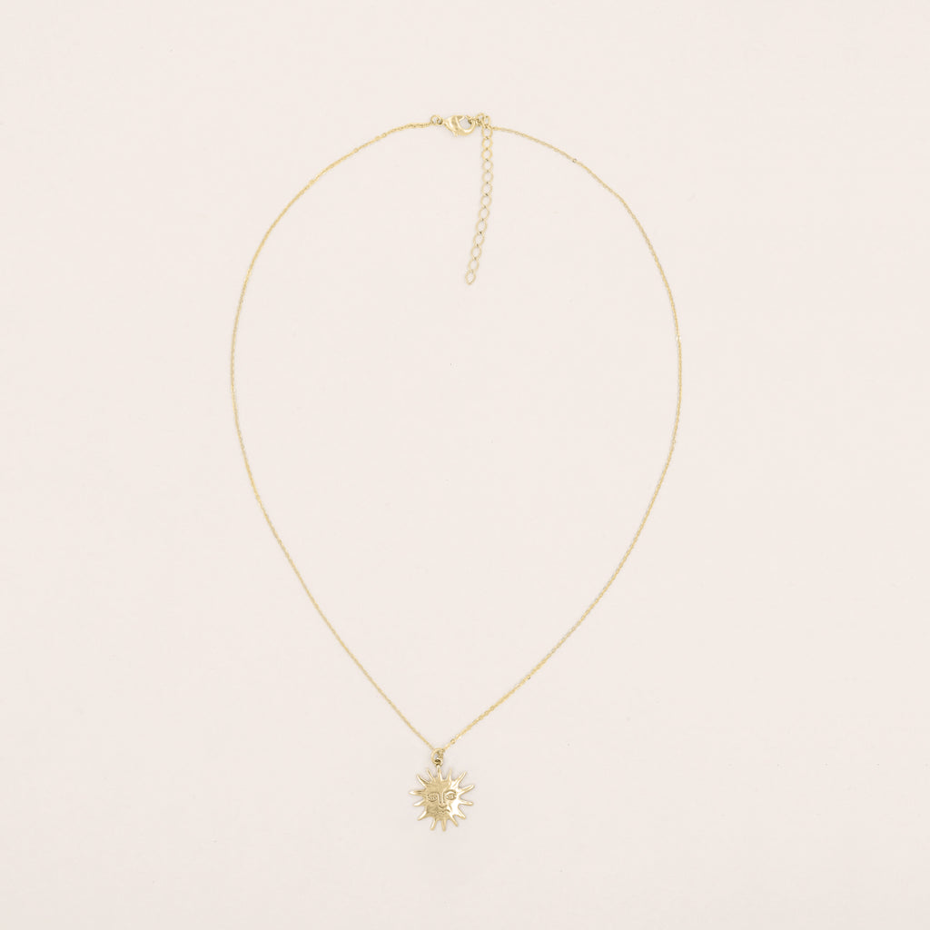 Solas Molten Gold Sun Necklace