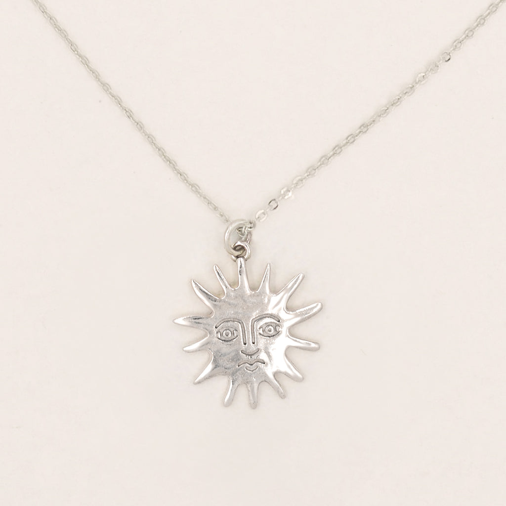 Solas Molten Rose Gold Sun Necklace