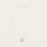 Austra Molten Gold Disk Necklace