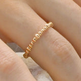 Perla Rose Gold Molten Stacking Ring