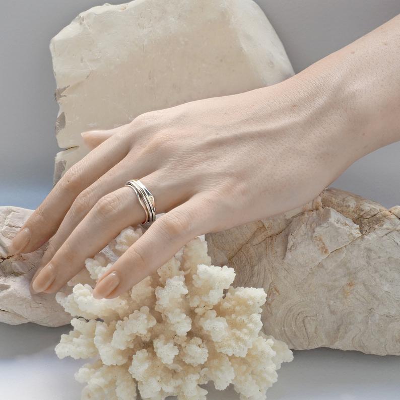 Sofia Sterling Silver Spinning Ring