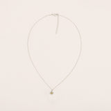 Oculus Mini Evil Eye Labradorite & White Topaz Necklace