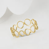 Vela Gold Circle infinity Ring