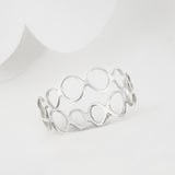 Vela Silver Circle infinity Ring