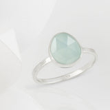 Austra Silver & Aquamarine Stone Ring