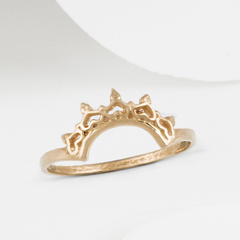 Indo Rose Gold Halo Nesting Ring
