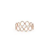 Vela Rose Gold Circle infinity Ring