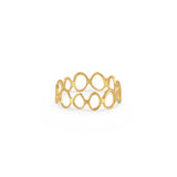 Vela Gold Circle infinity Ring