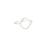 Aro Infinity White Topaz and Silver Ring