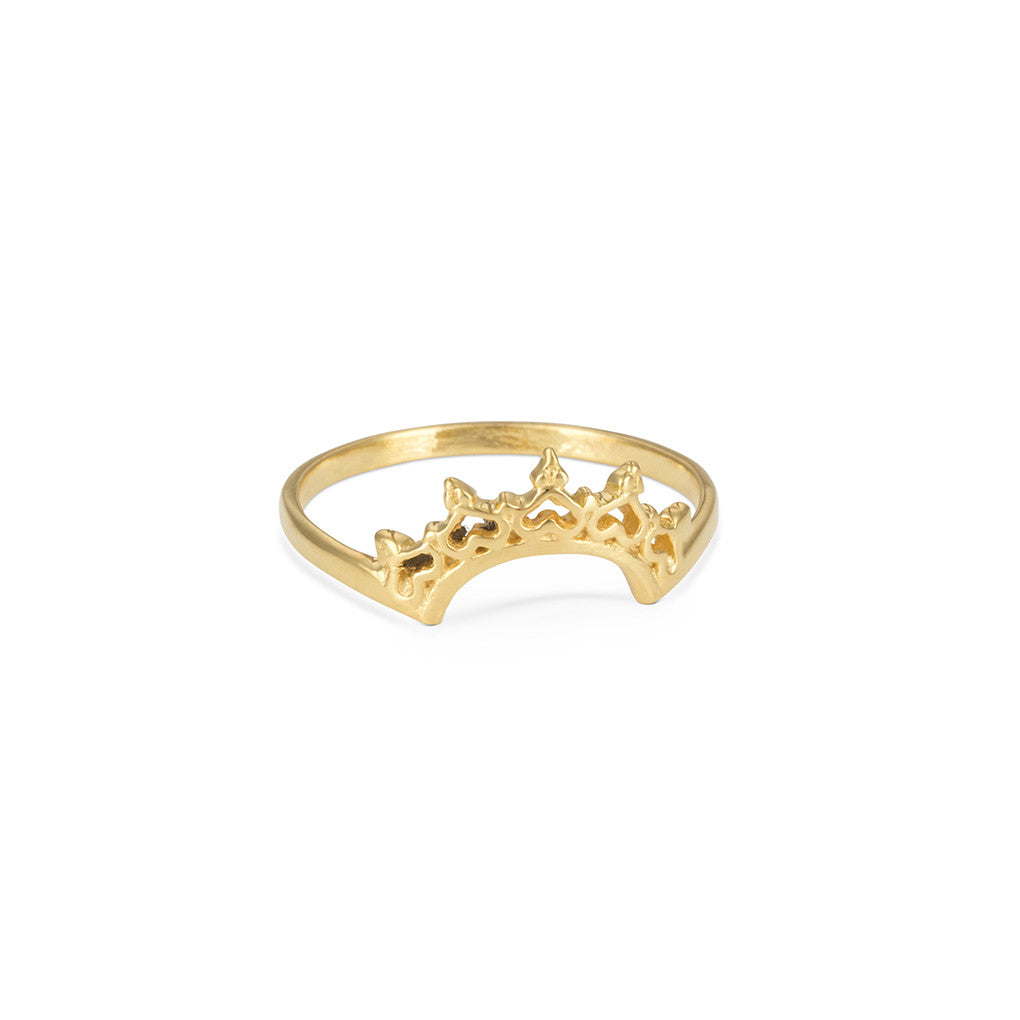 Indo Gold Halo Nesting Ring