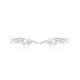 Rama Silver Olive Branch Ear Cuff