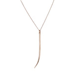 Lanza Quill Rose Gold Pendant Necklace