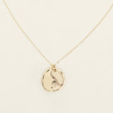 Austra Molten Gold Disk Necklace