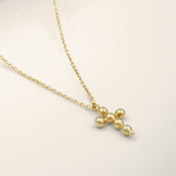 Sigma • Golden Nugget Mini Cross Necklace
