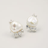 Valea Keshi Pearl Cluster Bridal Earrings