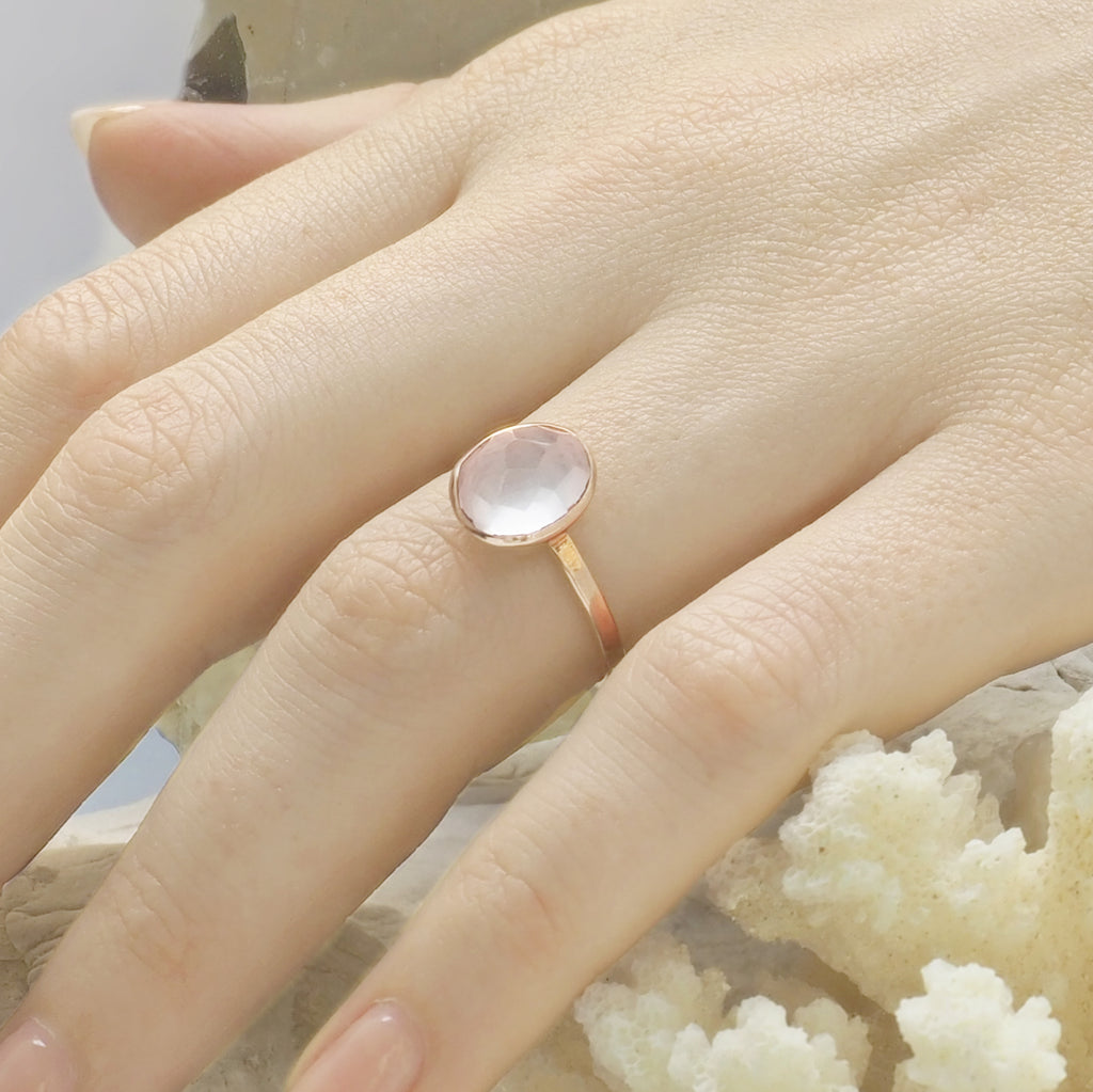 Rose Quartz Ring | Christian Jewelry | Christian Rings | Elevated Faith