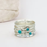 Eris Silver & Turquoise Spinning Ring