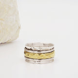 Laplace Gold & Sterling Silver Spinning Ring