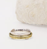 Sofia Sterling Silver & Gold Tone Spinning Ring