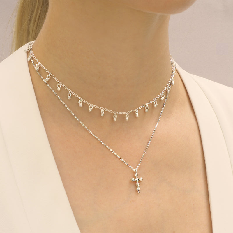 Cascabel Silver Bell Choker Necklace