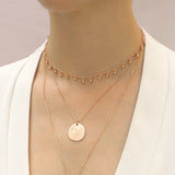 Cascabel Rose Gold Bell Choker Necklace