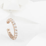 Stellar Rose Gold and White Topaz Ear Cuff