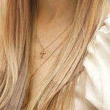 Sigma • Golden Nugget Mini Cross Necklace