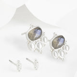 Cascabel Silver Boho Earring Set
